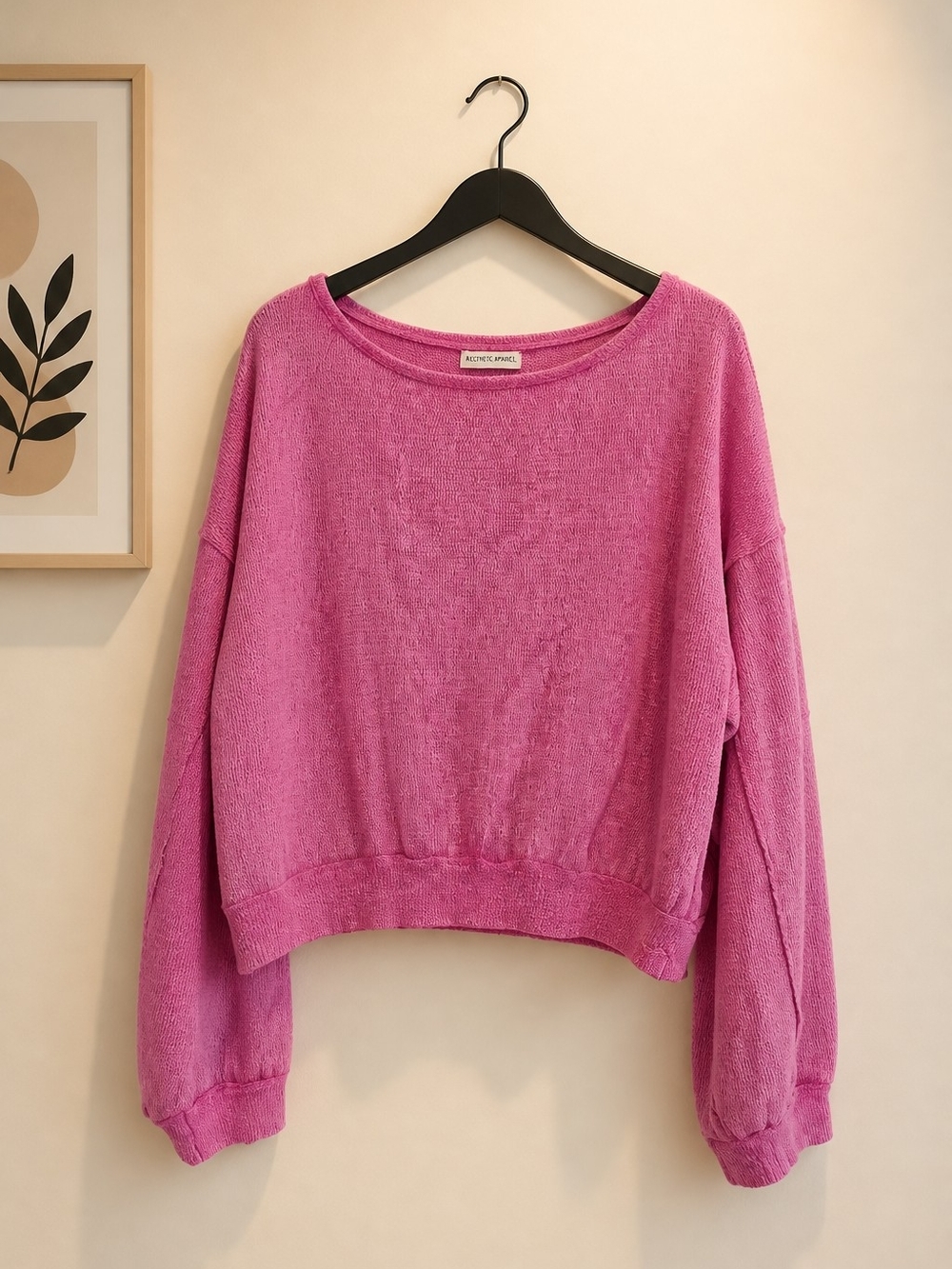 We The Free Pink Scoop Neck Sweater